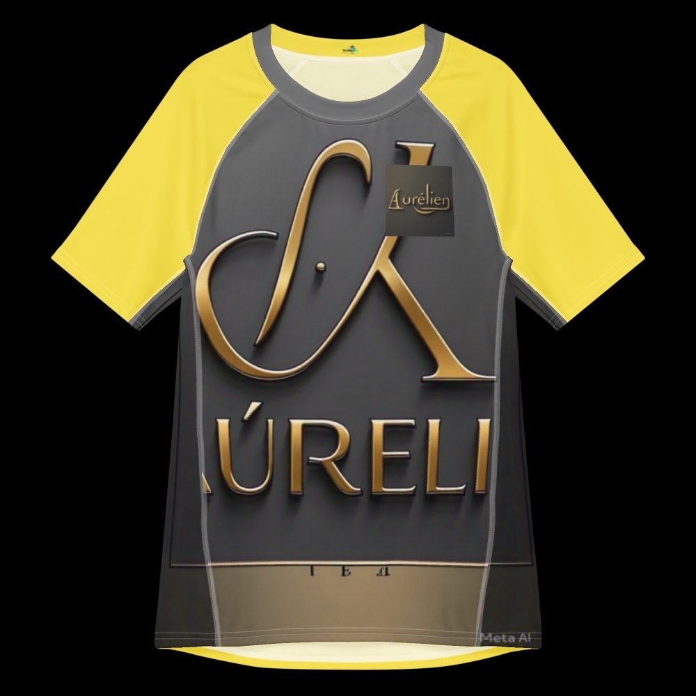 Aurelien Graphic T-Shirt in Yellow and Gray